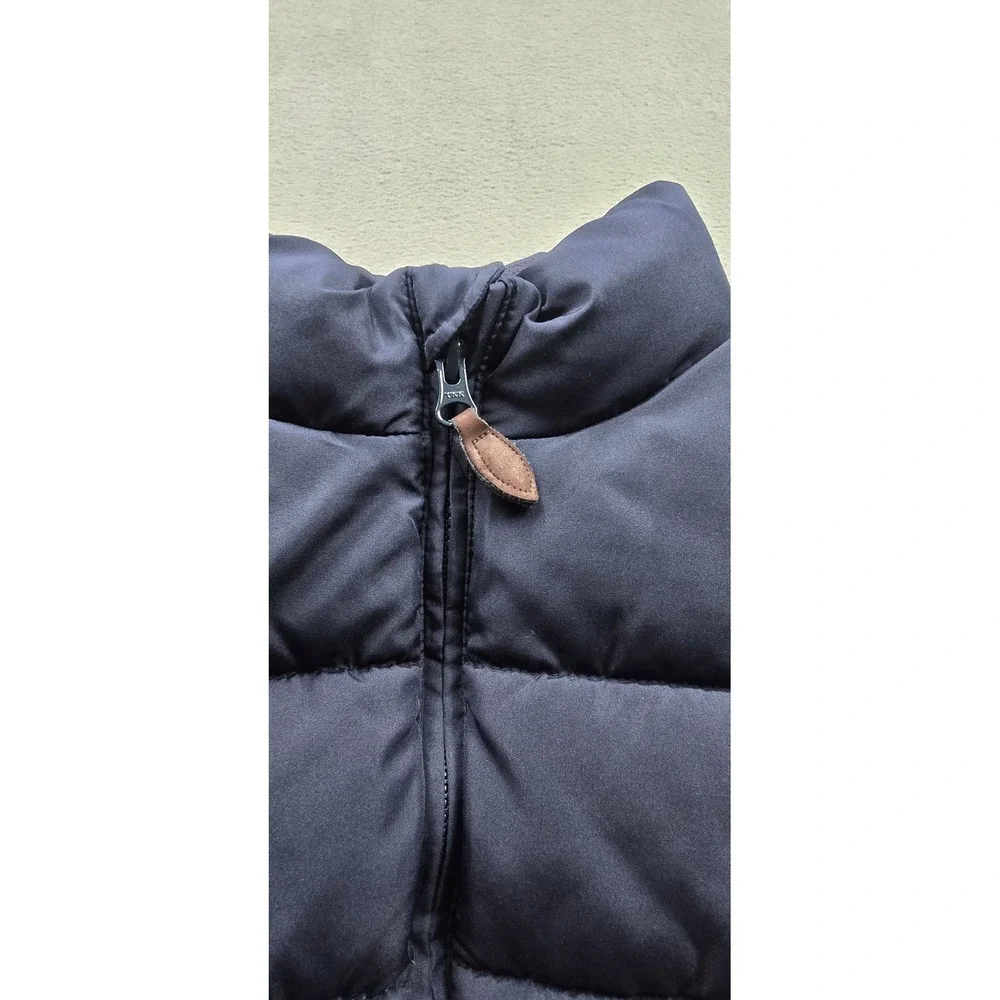 Gymboree Boys Navy Blue Puffer Vest Fleece Lined Mock Neck‎ Size 12 3030570